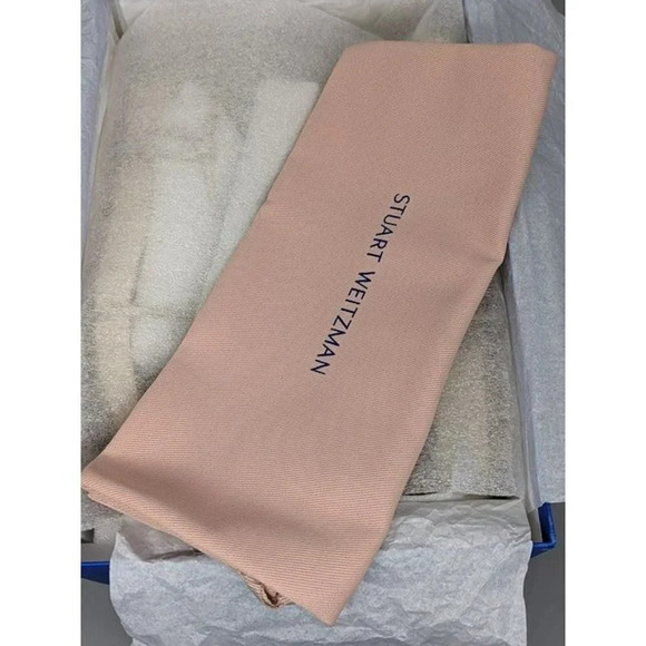 NIB STUART WEITZMAN Pearl Knot Metallic Leather Flat Sandals Size 7 B MSRP $395 - Picture 7 of 8